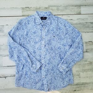 Vineyard Vines Men's Large Hawaiian Long Sleeve